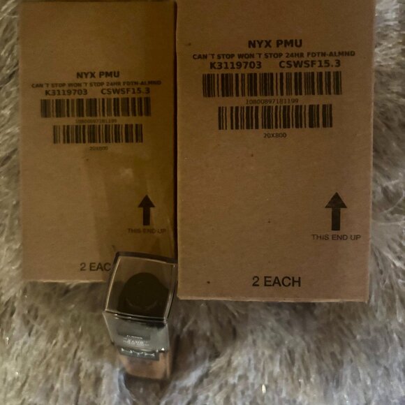 2 for 1! TWO for $15.00 Almond Can't Stop Won't Stop Foundation NYX - Picture 1 of 4